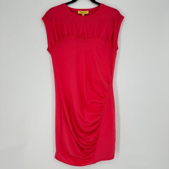 Circus NY by Sam Edelman Kendal Ruched Body-Con Cap Sleeve Womens Dress - Picture 2 of 9